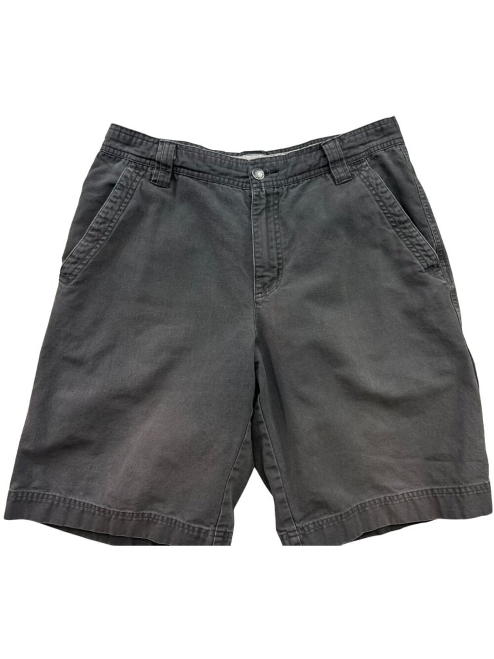 Columbia Men's Relaxed-Fit Hiking Cargo Shorts Flat Front Size 34 Gray Solid